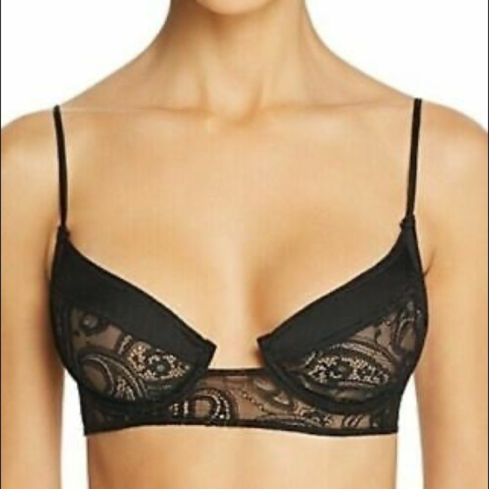 FOR LOVE AND LEMONS BLACK BELLE BRA